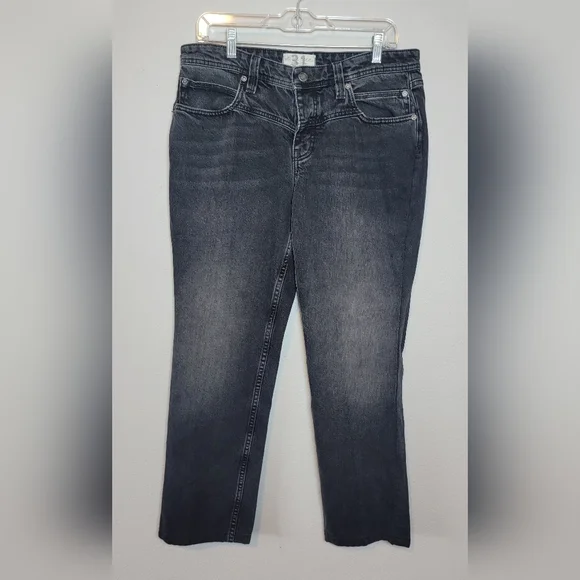 We The Free Shelby Low Rise Boyfriend Jeans Black Size 31 Boho Chic Western - Picture 3 of 5